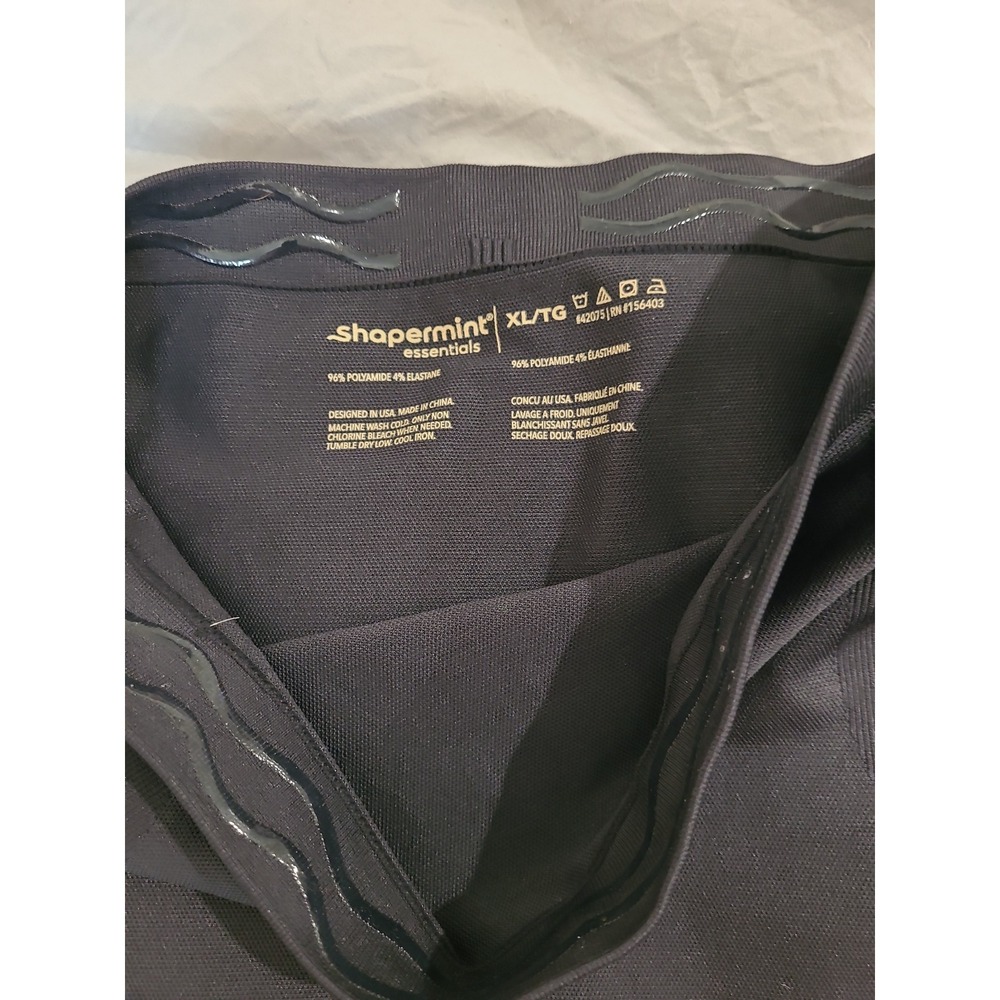 Shapermint body shaping‎ black leggings Women SZ L/XL waist grippers smoothing - Picture 3 of 8